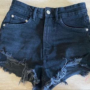 Womens Black Jean Shorts